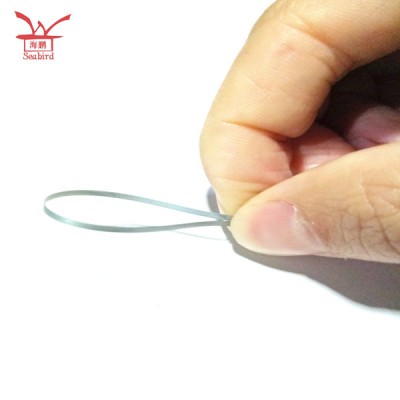 0.1mm thickness astmf2063 medical shape memory nitinol flat wire